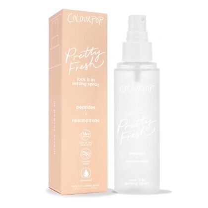 ColourPop Pretty Fresh Hydrating Setting Mist - Vegan Micro-Fine Makeup Finishing Spray with Hyaluronic Acid and Coconut Water for Dewy, Long-Lasting Wear - Lock It In (3.4 Fl Oz)