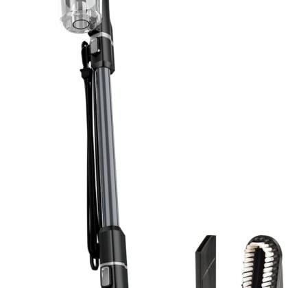 Bissell PowerGlide Slim Corded Vacuum, Powerful Pet Hair Pickup on Carpet & Hard Floors, Lightweight Swivel Steering, 3-in-1 Capabilities with Dusting & Crevice Tool, XL Tank, 3070, Black & Green