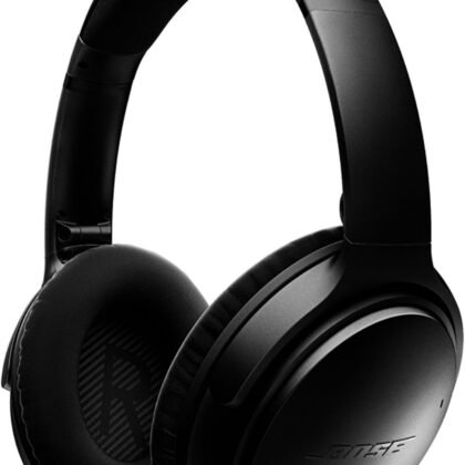 Bose QuietComfort 35 (Series I) Wireless Headphones, Noise Cancelling - Black (Renewed)