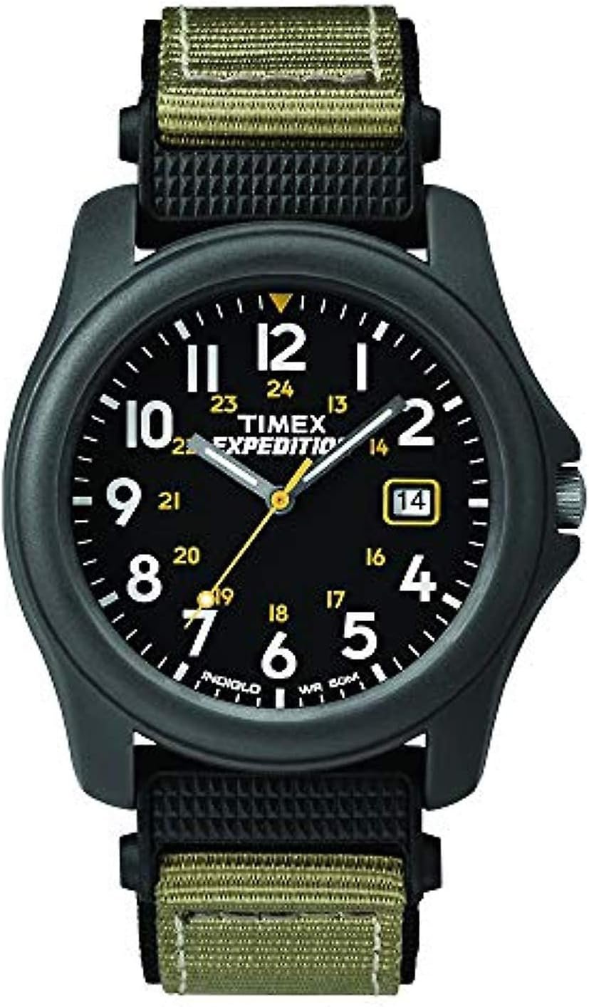 Timex Men's Expedition Camper Nylon/Leather Strap Watch