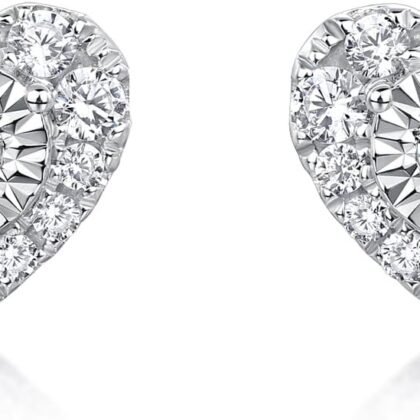 SYTAEHI®Lab Grown Diamond Stud Earrings for Women, 925 Sterling Silver Studs, Crystal Clear Stone, Round Cut 4 Prong Push Back,Sustainable Jewelry Gift