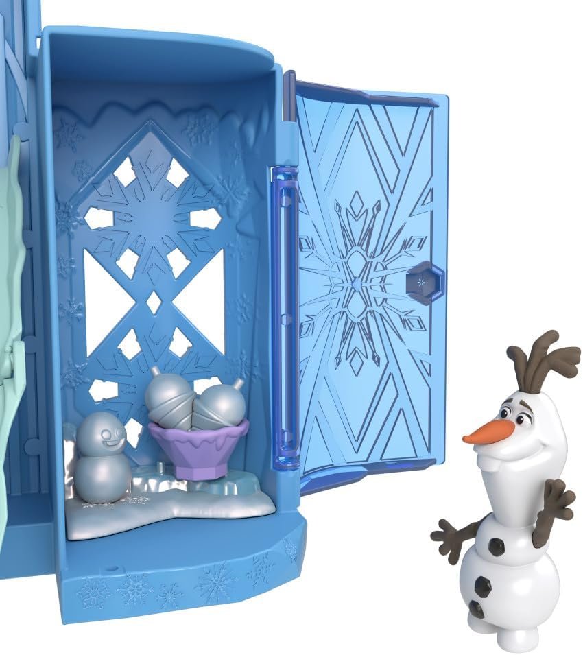Mattel Disney Princess Toys, Storytime Stackers Elsa Ice Palace, Stackable Castle Doll House with Small Doll & 8 Pieces, Inspired by The Disney Frozen Movies - Image 4