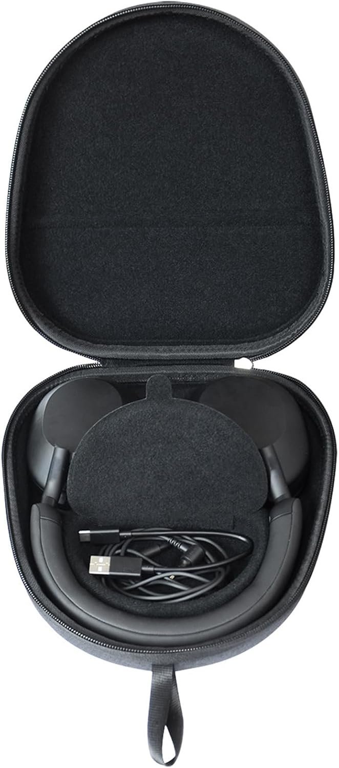 Hard Case for Sony WH-1000XM5 Noise Cancelling Headphones Protective Carrying Case Travel Portable Storage Bag with Cable Storage - Image 4