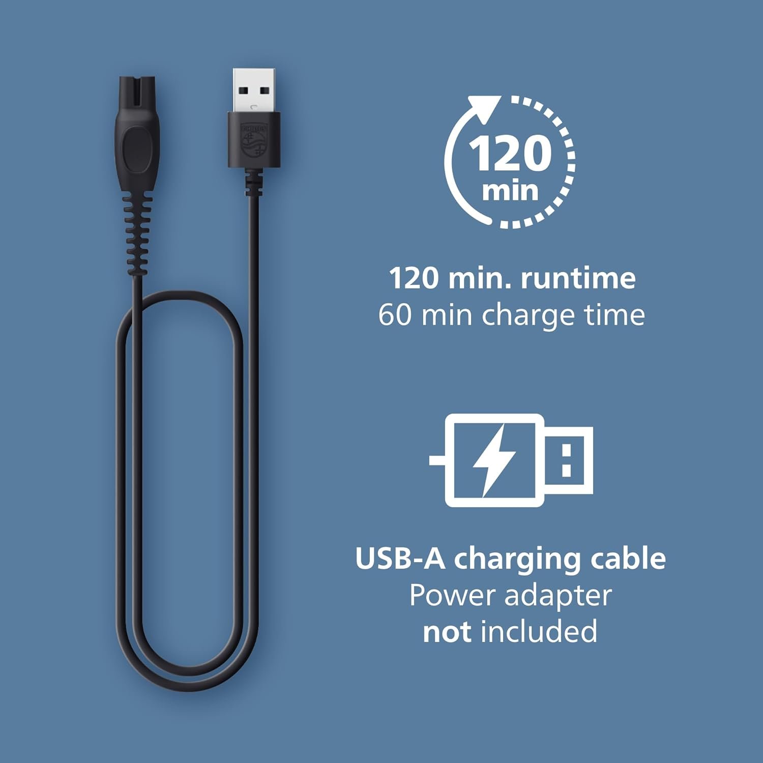 Norelco Philips Beard Trimmer 7000 Series, 100% Waterproof Trimmer for Men, 40 Lock-in Hair Length Settings, BeardSense Power Adaptability, Detail & T-Blade Trimmer Heads, Charging Stand, BT7670/40 - Image 7