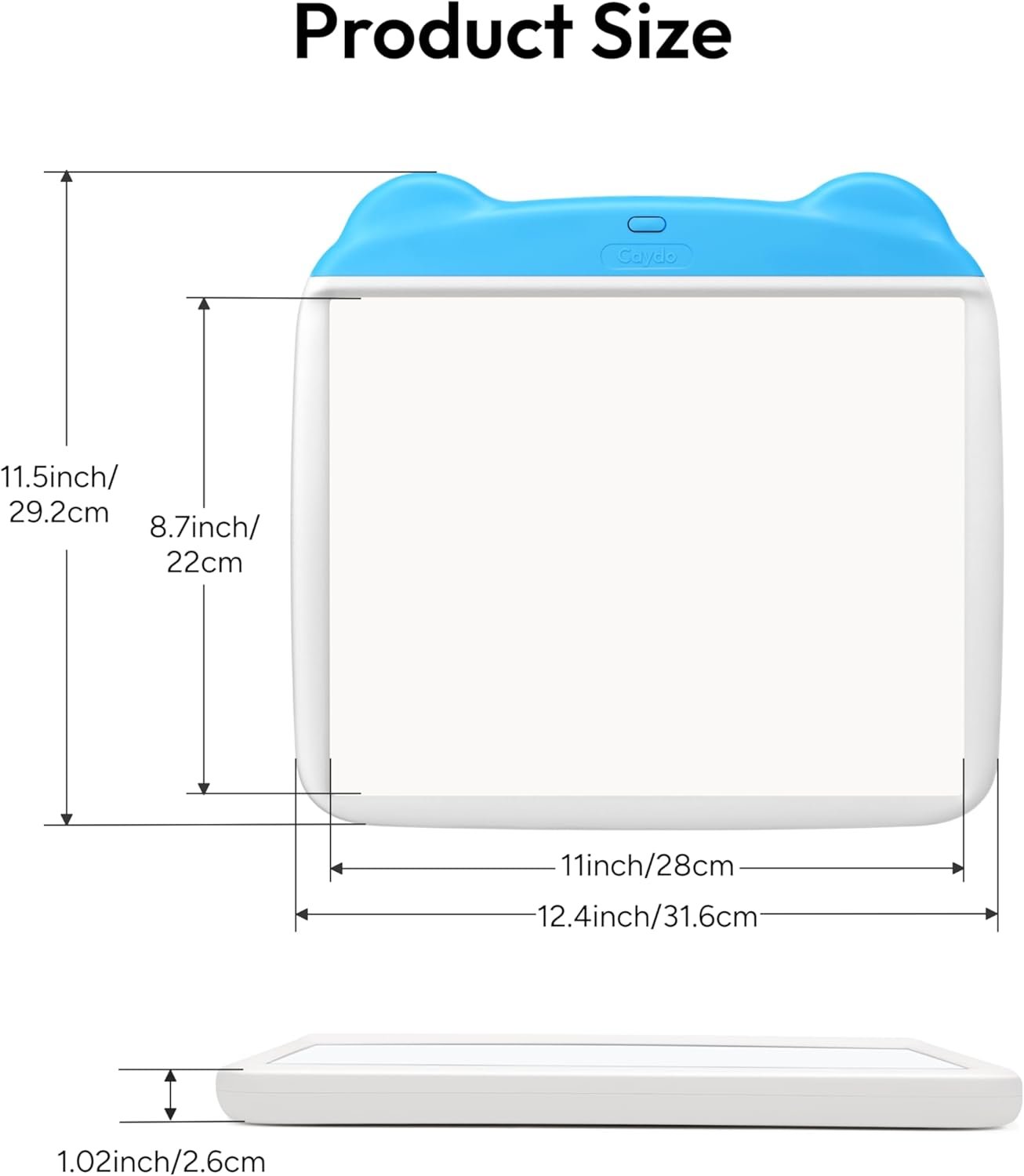 Caydo Light Up Tracing Pad 34Pcs Set, 3 Brightness Levels Eye Protection Light Box for Tracing, Drawing Writing Boards for Kids, Type-C & Battery Power Supply, Birthday Holiday Gifts for Girls Boys - Image 7