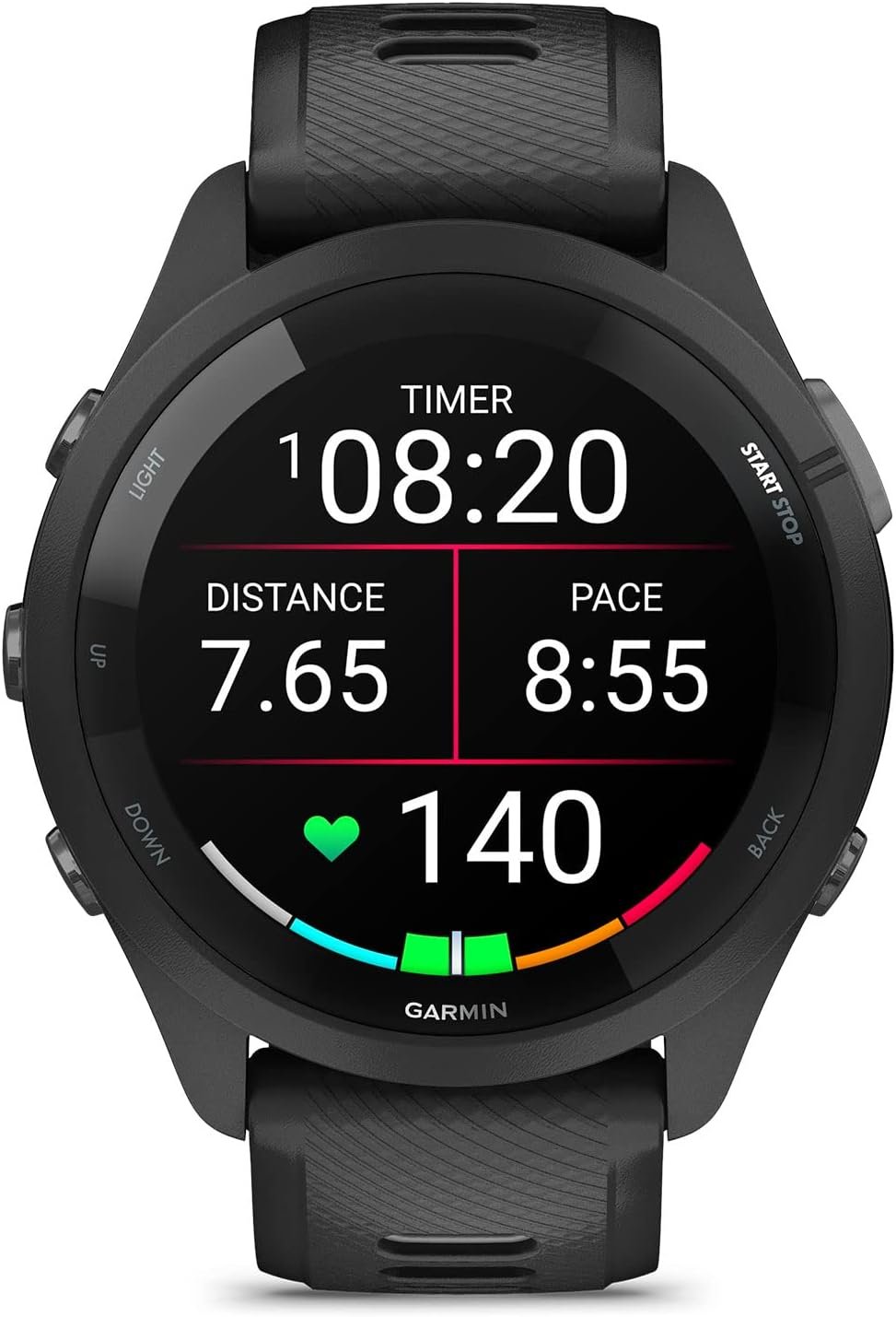 Garmin Forerunner 265 Running Smartwatch, Colorful AMOLED Display, Training Metrics and Recovery Insights, Black and Powder Gray - Image 2
