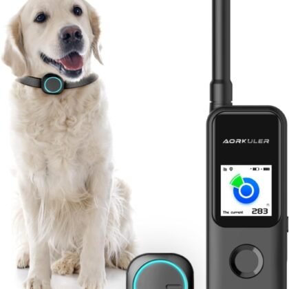 Aorkuler Outdoor GPS Dog Tracker – Ideal for Remote & Rural Areas, No Phone or Signal Needed, Real-Time Tracking for Daily Walks, Hiking, Farms, and Large Open Spaces – No Monthly Fees (Tracker 2)
