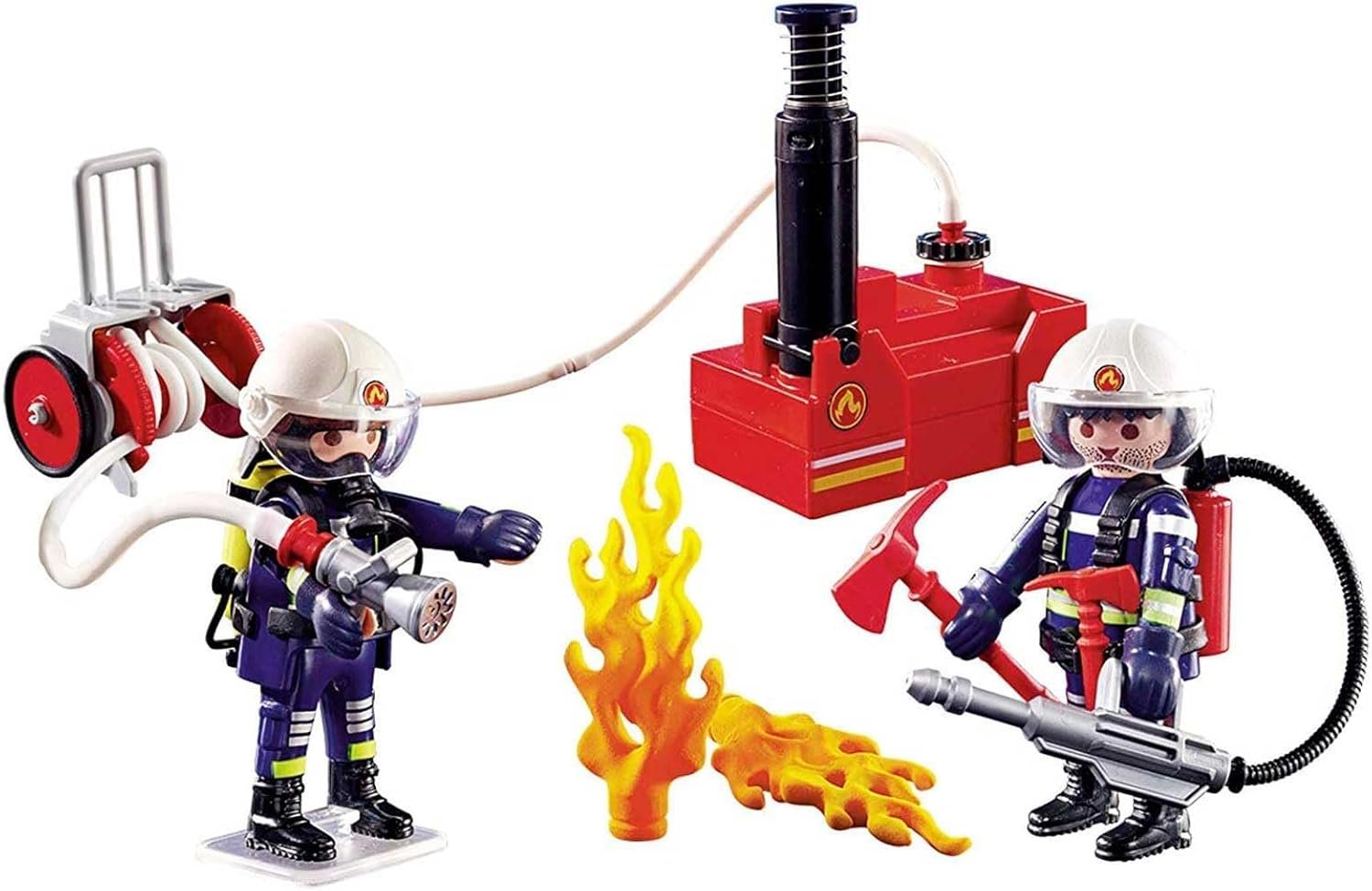 Playmobil Firefighters with Water Pump - Image 2