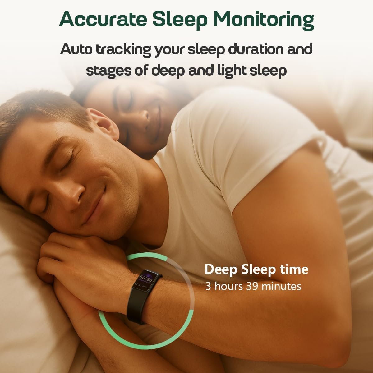 FITVII Mini Fitness Trackers, 1.01" AMOLED Slim Smart Watch with 24/7 Heart Rate, Blood Pressure/Oxygen Monitor, Sleep & Stress Tracking Fitness Watch, IP68 Waterproof Sport Watch for Women Men Teens - Image 5