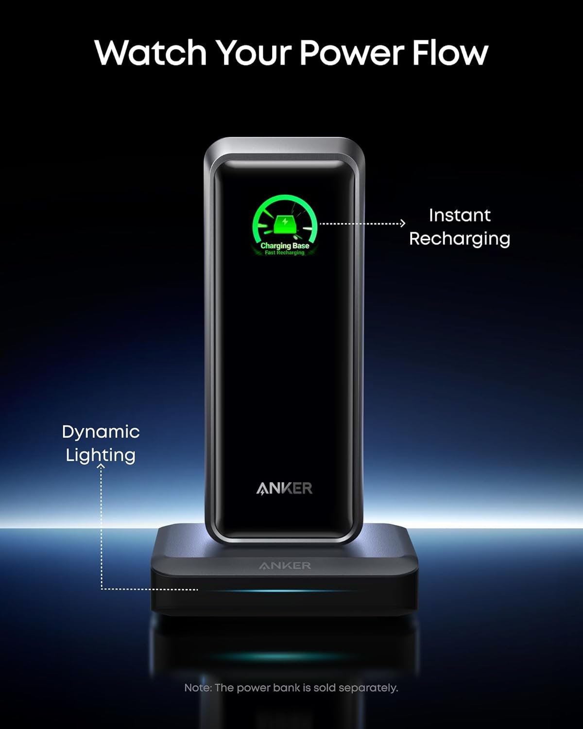 Anker Charging Base, 150W Max Charging for 4 Devices, Works with Prime Power Banks with Pogo Pin, for MacBook Pro/Air, Dell, iPhone 17/16 Series, Samsung, and More (Power Bank Not Included) - Image 5