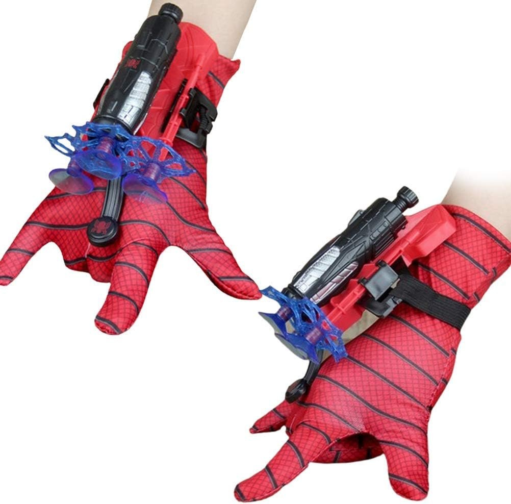 keivon Spider Gloves Man Web Shooter for Kids, Launcher Spider Kids Plastic Cosplay Glove Hero Movie Launcher Wrist Toy Set Funny Decorate Children Funny Educational Toys - Image 2