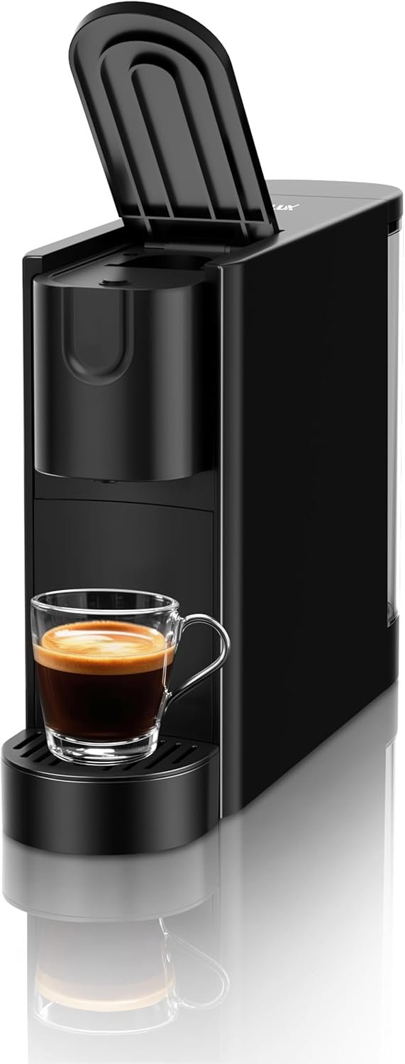 CHULUX RectoCafé Espresso Machine for Nespresso Original Capsule Pod, 20 Bar Professional Italian Pump Coffee Machine, Extra Mini Espresso Maker for Home & Office, Black