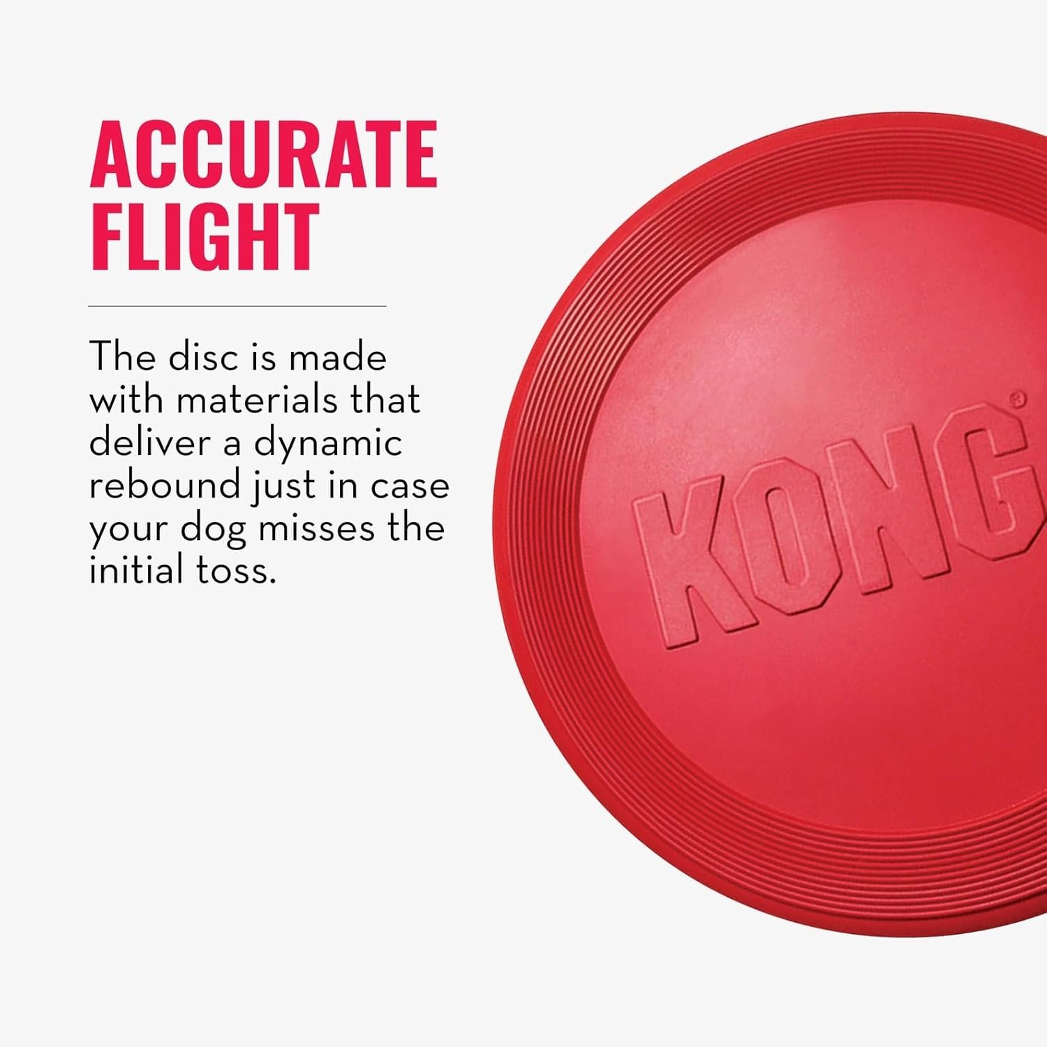 KONG Flyer - Durable Dog Toy for Outdoor Playtime - Natural Rubber Flying Disc, Dog Toy for Fetch - Safer Disc for Healthy Activity - for Small Dogs - Image 7