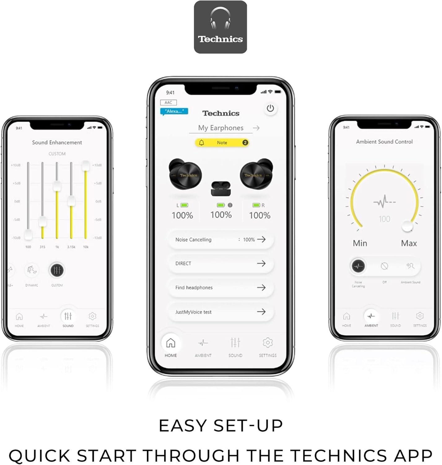 Technics Premium Hi-Fi True Wireless Bluetooth Earbuds with Advanced Noise Cancelling, 3 Device Multipoint Connectivity, Wireless Charging, Hi-Res Audio + Enhanced Calling - EAH-AZ80-S (Silver) - Image 10