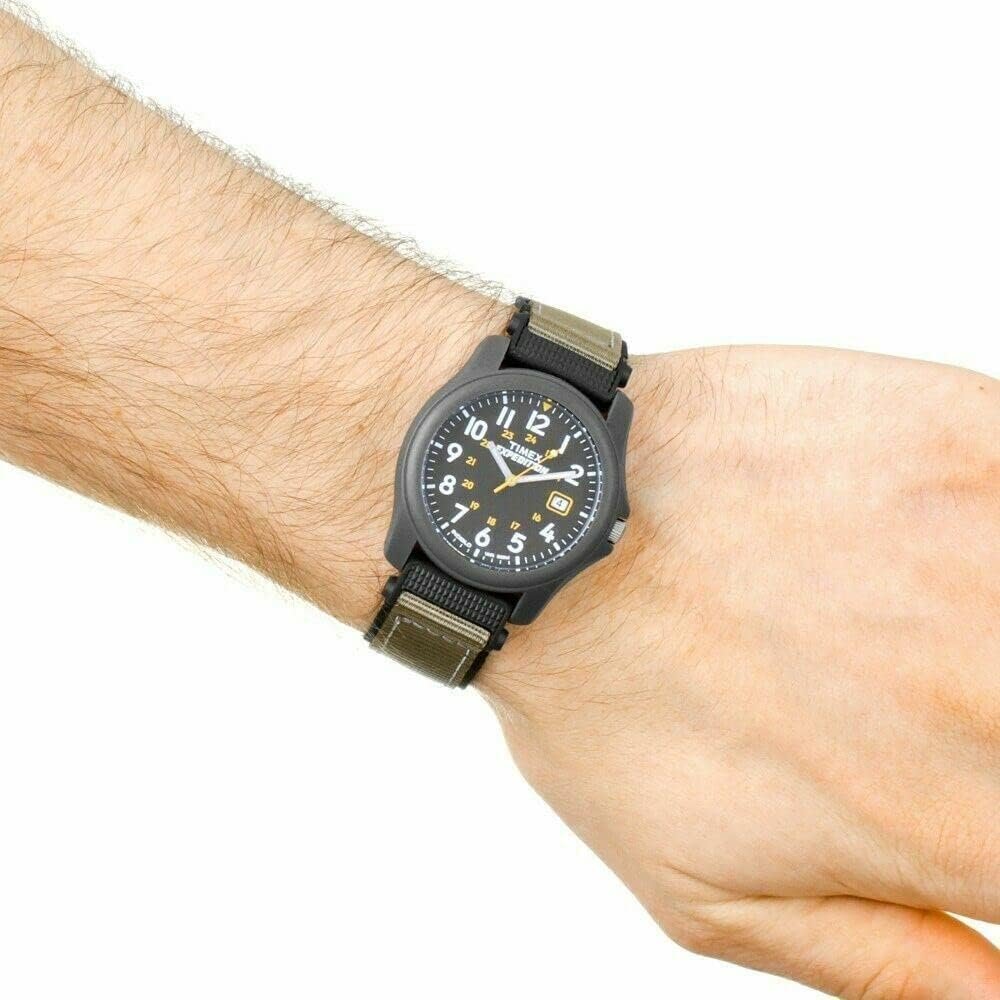 Timex Men's Expedition Camper Nylon/Leather Strap Watch - Image 6