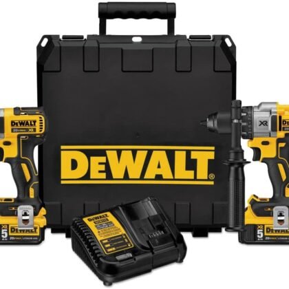 DEWALT 20V MAX Hammer Drill and Impact Driver, Cordless Power Tool Combo Kit with 2 Batteries and Charger (DCK299P2)