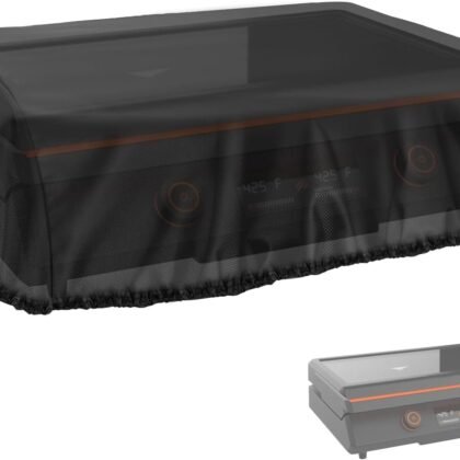 Grill Cover for Blackstone E-Series 22 Inch Electric Griddle 8001, Waterproof Table Top BBQ Grill Cover for 22-Inch Blackstone, Heavy Duty Tabletop Griddle Accessories - 25" L×21" W×7" H