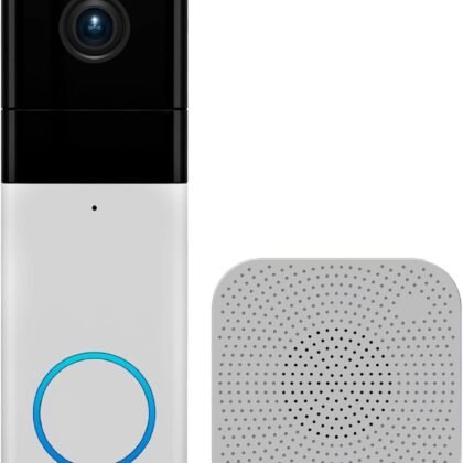 Wyze Wireless Video Doorbell Pro (Chime Included) with Easy-to-Use Design, 1440 HD Video, 1:1 Head-to-Toe View (1:1 Aspect Ratio), 2-Way Audio, Night Vision
