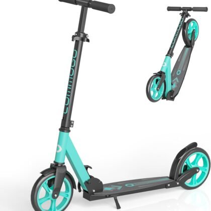 Kick Scooter for Kids 5-12, Teens, Foldable Lightweight Adult Scooter with 8 Inch Wheels, Max Load 240 LBS, Gift for Childs