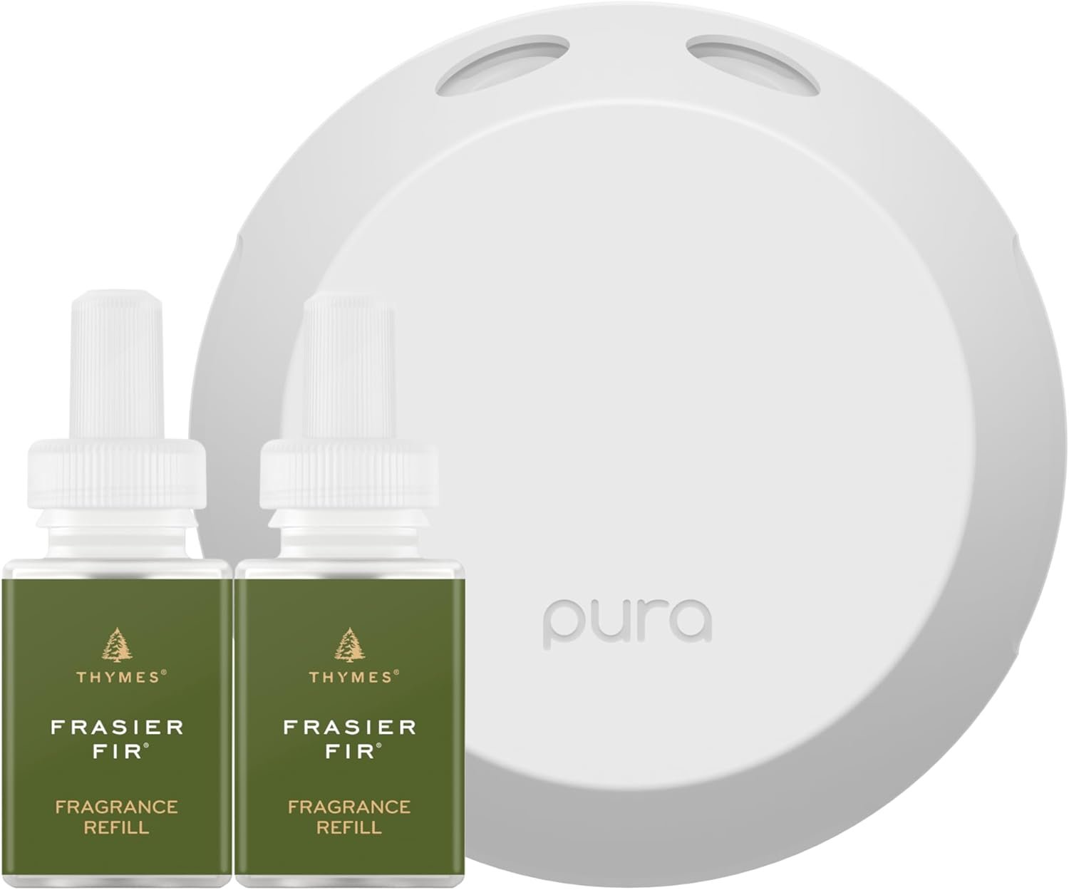 Thymes Pura Refills – 2 Pack of Oil Diffuser Scents – Long-Lasting Pura Diffuser Refills – Premium Home Fragrance – Notes Siberian Fir Needles, Cedarwood & Sandalwood (Frasier Fir, Pack of 2) - Image 4