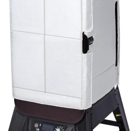 QuliMetal Smoker Insulation Blanket for Pit Boss Copperhead 3 Series Pellet Vertical, Pit Boss Insulated Grill Blanket & Smoker Cover, Winter BBQ Heat Retention Accessory for Cold Weather Cooking