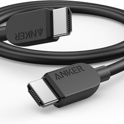 Anker HDMI Cable 8K@60Hz, 6FT Ultra HD 4K@120Hz HDMI Cord,48 Gbps Certified Ultra High-Speed,Compatible with PlayStation 5,Xbox,Samsung TVs,and More