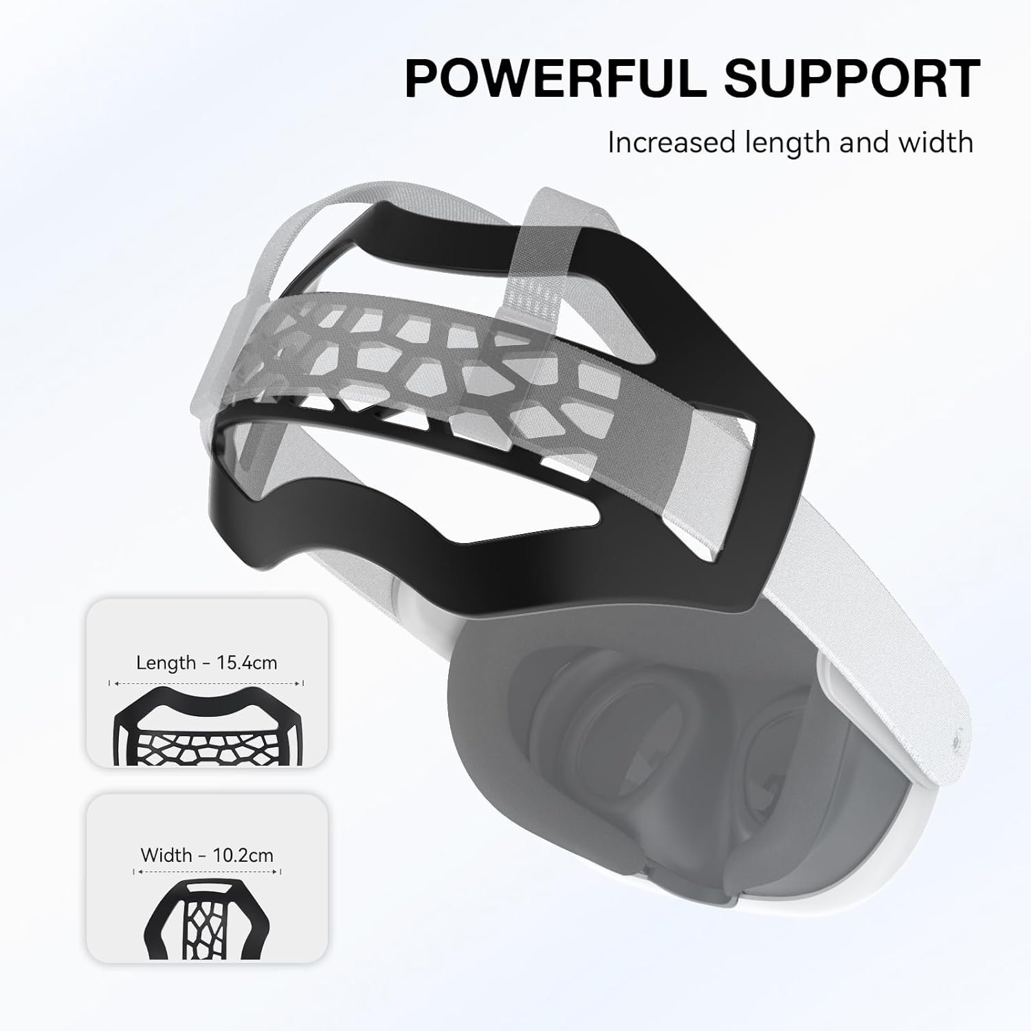 APEXINNO Head Strap Pad Compatible with Meta Quest 3, Quest 3S,Oculus Quest 2 – Adjustable TPU Cushion for Elite Strap, Enhanced Comfort for All Quest Series VR Headsets - Image 3