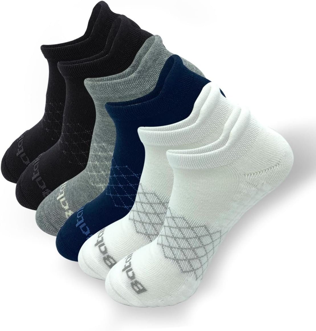 Athletic Running Ankle Socks, Low Cut Cushioned Anti-Blister Tab Sports Socks Men Women 6Pairs - Image 6