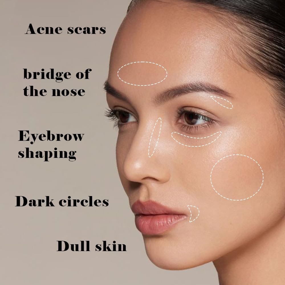 QIDSTERS Liquid Concealer for Older Women, Under Eye Brightener Full Coverage Concealer for Dark Circles, Spots, Lightweight Waterproof Foundation Makeup, Vegan & Cruelty-Free, 03 Light Medium - Image 4