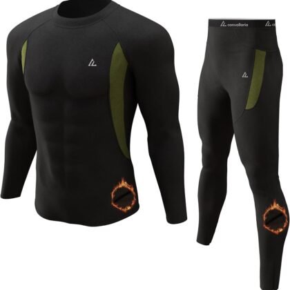 CL convallaria Thermal Underwear Long Johns Set Mens Winter Gift Hunting Gear Sport Base Layer Bottom Top