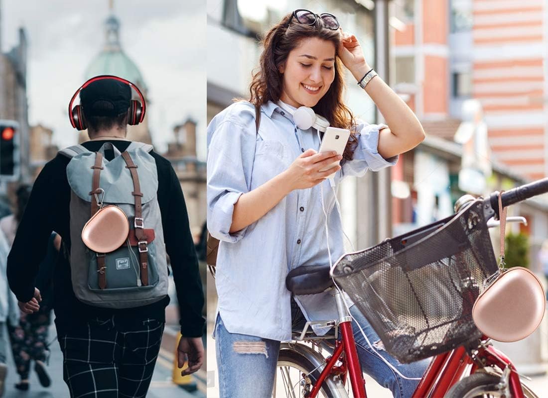 Headphone Case for Beats Solo 4/ for Glynzak/for Picun B8/ for Beats Studio Pro, Solo3, Studio3, Solo2, Solo Pro On-Ear Headphones, Foldable Bluetooth Wireless Headset (Extra Large) - Rose Gold - Image 7