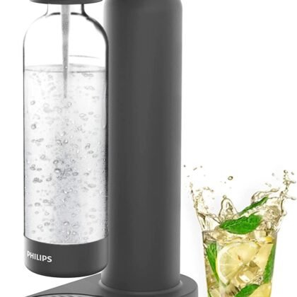 PHILIPS ADD4901GRO/37 Sparkling Water Maker Soda Maker Soda Streaming Machine for Carbonating with 1L Carbonating Bottle, Seltzer Fizzy Water Maker, Compatible with 60L CO2 Carbonator(NOT Included)