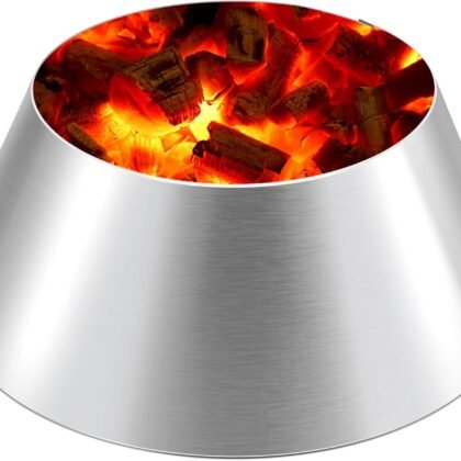 Uniflasy BBQ Whirlpool for Weber Kettle 22, 26.75 Inches WSM Weber Smokey Mountain for Big Green Egg XL Kamado Cone Kettle Charcoal Grill Accessories for Weber Master Touch 22