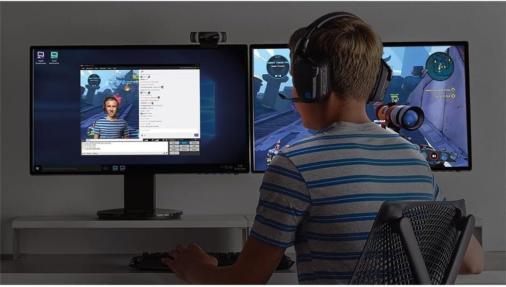 Logitech 1080p Pro Stream Webcam for HD Video Streaming and Recording at 1080p 30FPS (Renewed) - Image 5