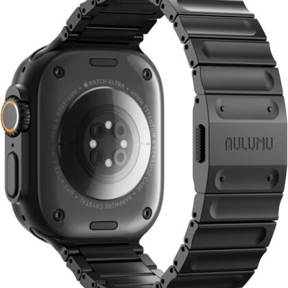 Aulumu C01 Hi-Per Titanium Alloy Watch Band | for Apple Watch Ultra 3& Ultra 2/1 | Ultra-thin Magnetic Clasp | DLC Professional Hardening Process | iWatch Large Dial Series(49/46/45/44mm)