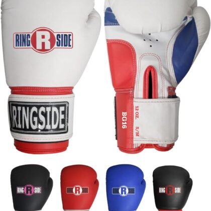 Ringside Pro Style Boxing Training Gloves Kickboxing Muay Thai Gel Sparring Punching Bag Mitts