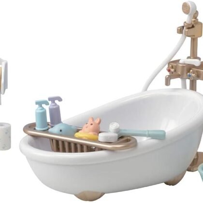 Calico Critters Country Bathroom Set - Toy Dollhouse Furniture and Accessories Set for Ages 3+