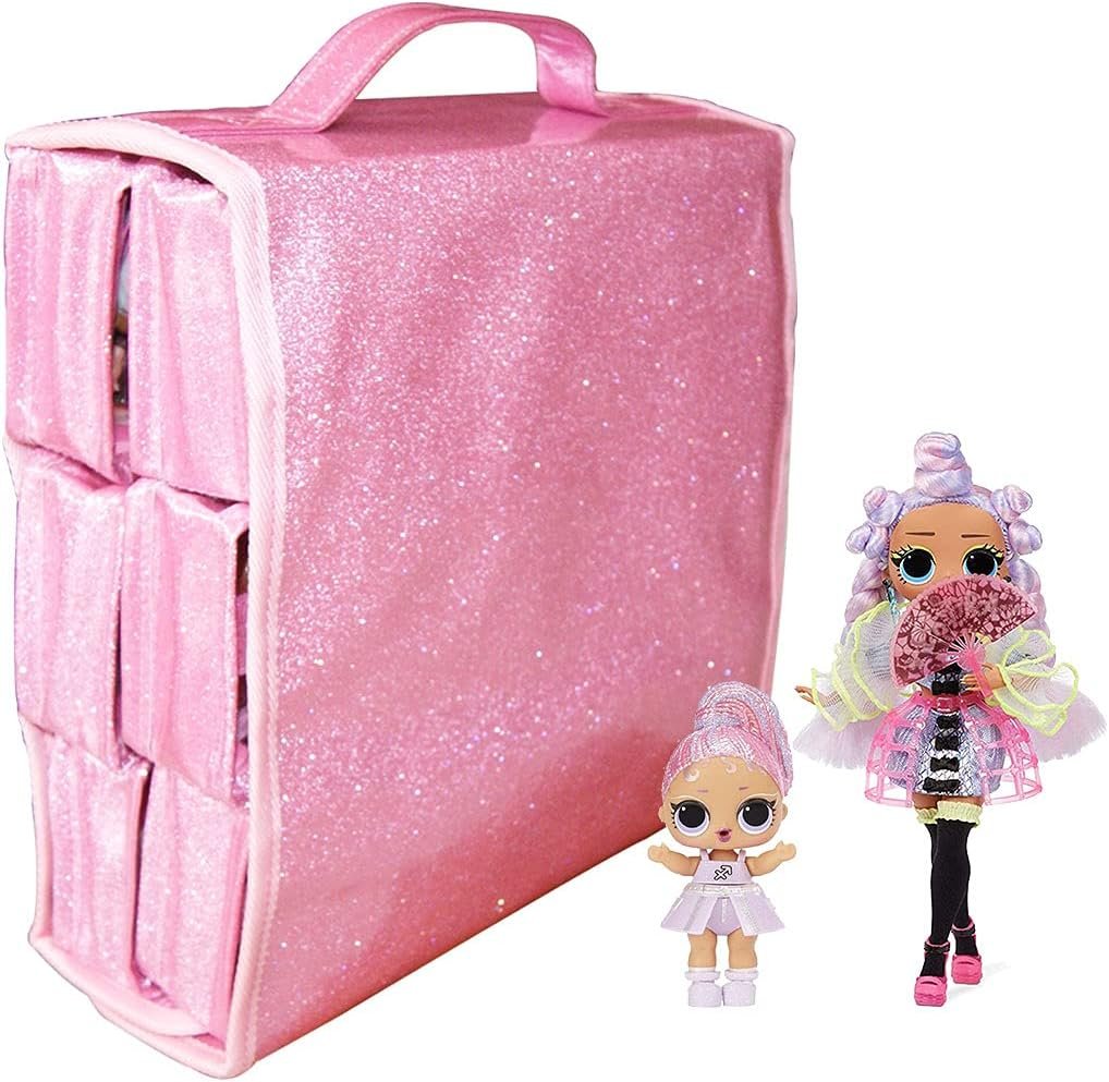 Leeche Carrying & Display Case for Dolls Compatible with LOL OMG Dolls&All Dolls,Clear View Hanging Dolls House,Easy Carrying Storage Organizer(Dolls Not Includ ) - Image 4