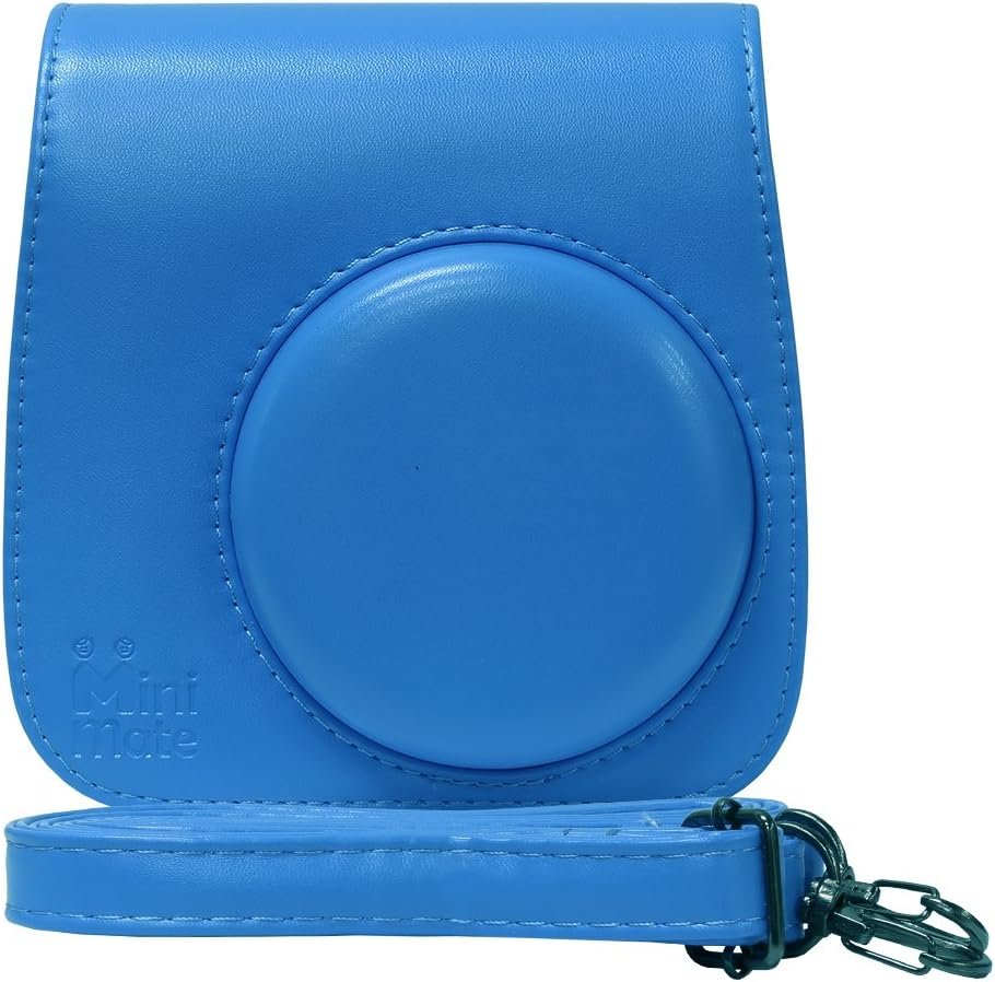 Fujifilm Instax Mini 9 Instant Camera Cobalt Blue with Custom Case + Fuji Instax Film Value Pack (50 Sheets) Flamingo Designer Photo Album - Image 2