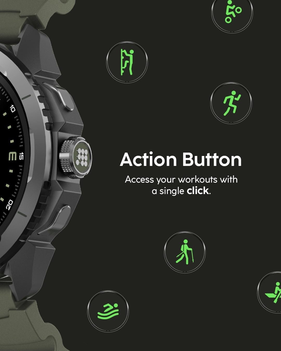 Cubitt Terra Rugged Smartwatch with Dual-Band GPS, 1.48” AMOLED Display, Offline Maps, VITA AI, AI Coach, Readiness Score, 5ATM, 14-Day Battery – Desert Sand - Image 8