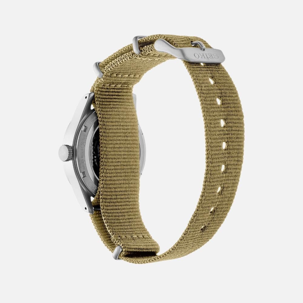 SEIKO 5 Sport SRPJ83 Beige Dial Nylon Automatic Watch - Image 3