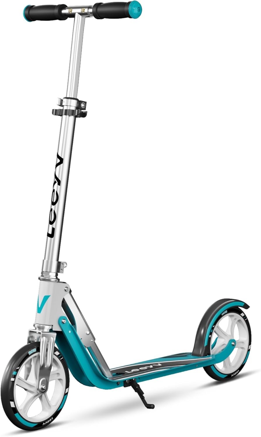 Adult Scooter with Big Wheels | Adjustable Height, Foldable Aluminum Frame | Smooth Ride for Urban Commuting and Outdoor Fun | Suitable for Teens 8-12 | 220 lbs Weight Limit