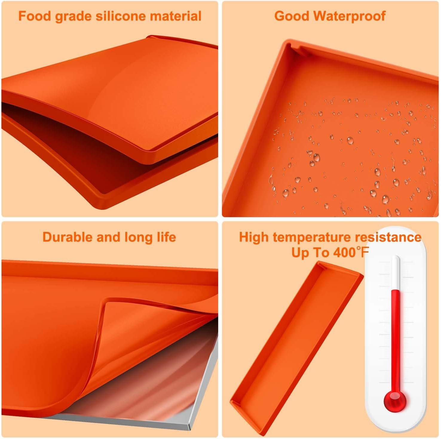 BANGIE Heavy Duty Silicone Griddle Mat (22 Inch) for Blackstone Griddle Cover Accessory - Full Wrap-Around Protection, Food Grade, Rust & Critter Guard, Easy Clean - Image 8