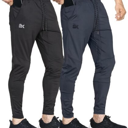 BROKIG Mens Lightweight Gym Jogger Pants,Men's Workout Sweatpants with Zip Pocket