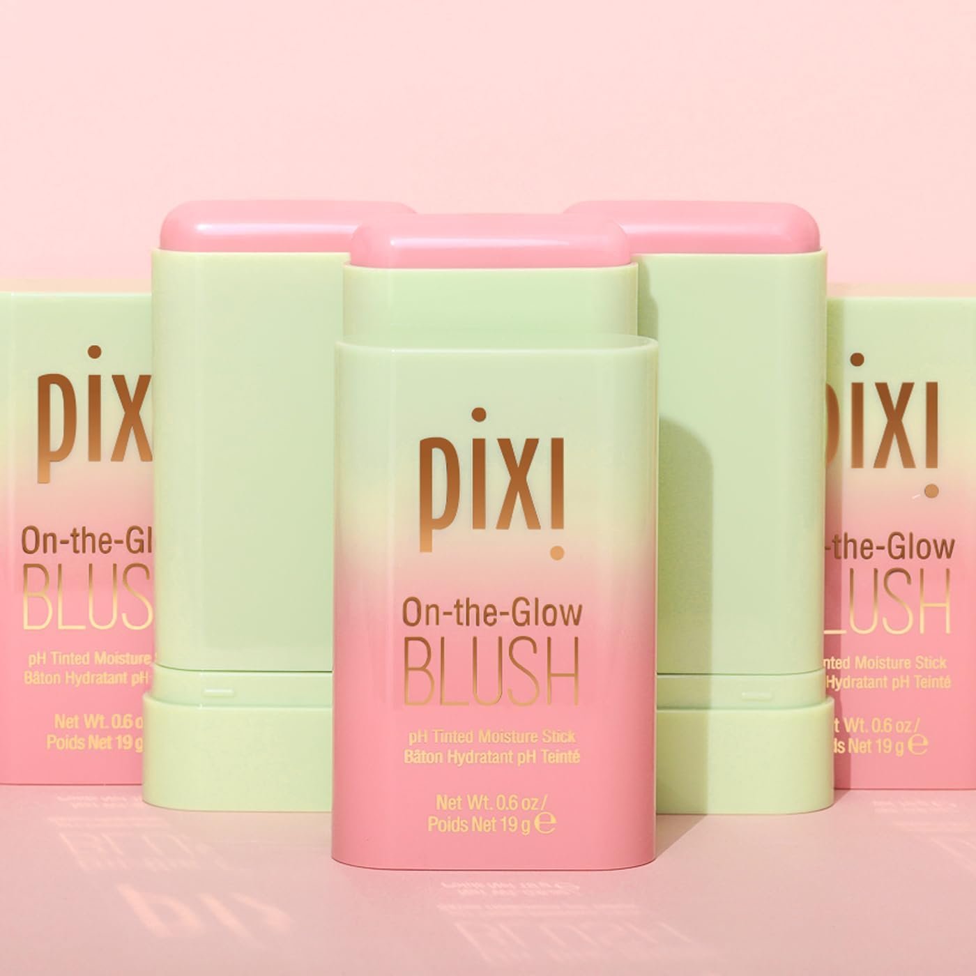 Pixi On-the-Glow Blush - CheekTone, pH Reactive Hydrating Tinted Moisture Blush Stick with Ginseng, Aloe Vera & Fruit Extracts, For Cheeks & Lips, 19g / 0.6oz, Paraben-Free - Image 5