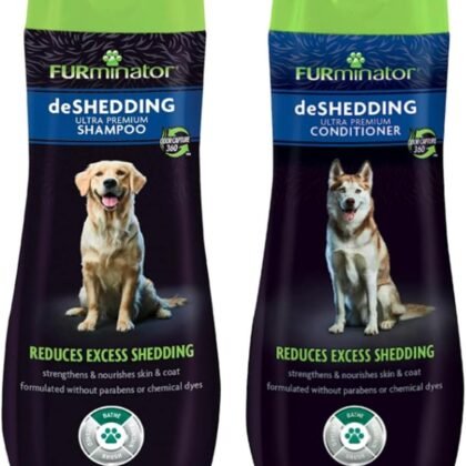 Furminator® Deshedding Ultra Premium Shampoo & Conditioner Bundle. 16oz.