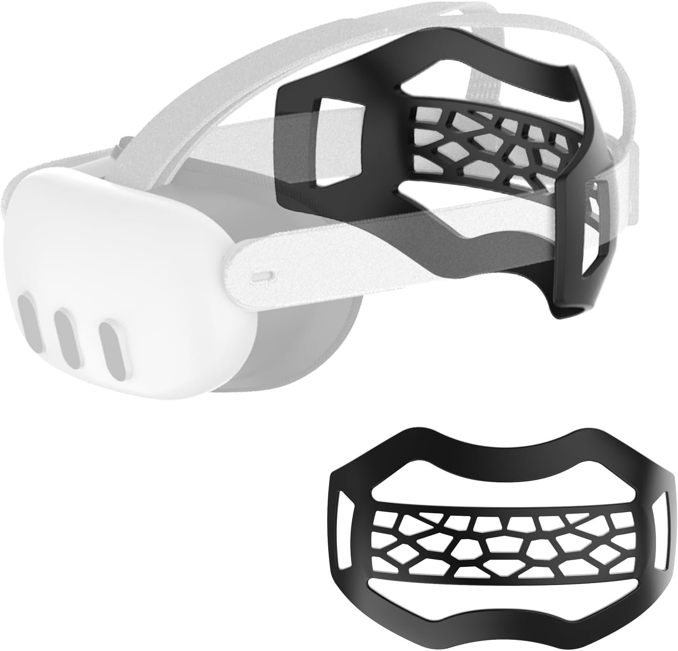 APEXINNO Head Strap Pad Compatible with Meta Quest 3, Quest 3S,Oculus Quest 2 – Adjustable TPU Cushion for Elite Strap, Enhanced Comfort for All Quest Series VR Headsets