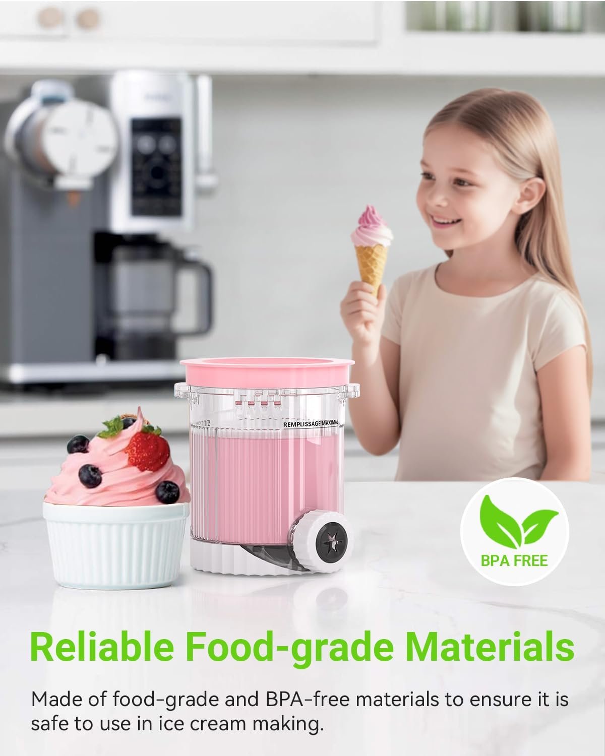 4 Pack for Ninja Creami Swirl Pints and Lids Compatible with Ninja NC700 Series, NC701, NC701C, Creami Containers for Swirl Ice Cream & Soft Serve Makers, BPA-Free, Dishwasher Safe - Image 3