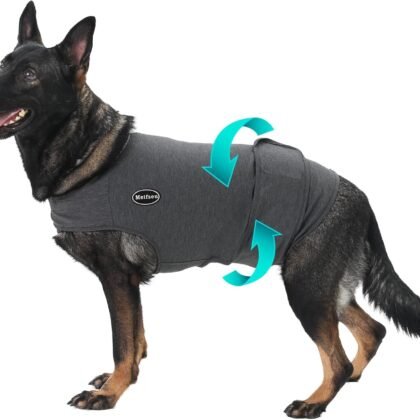 Dog Anxiety Vest, Skin-Friendly Thunder Jacket for Dogs, Dog Calming Shirt for Thunder, Fireworks, Vet Visits and Separation - Keep Pet Calm Without Medicine & Training, Anti Anxiety for Dogs