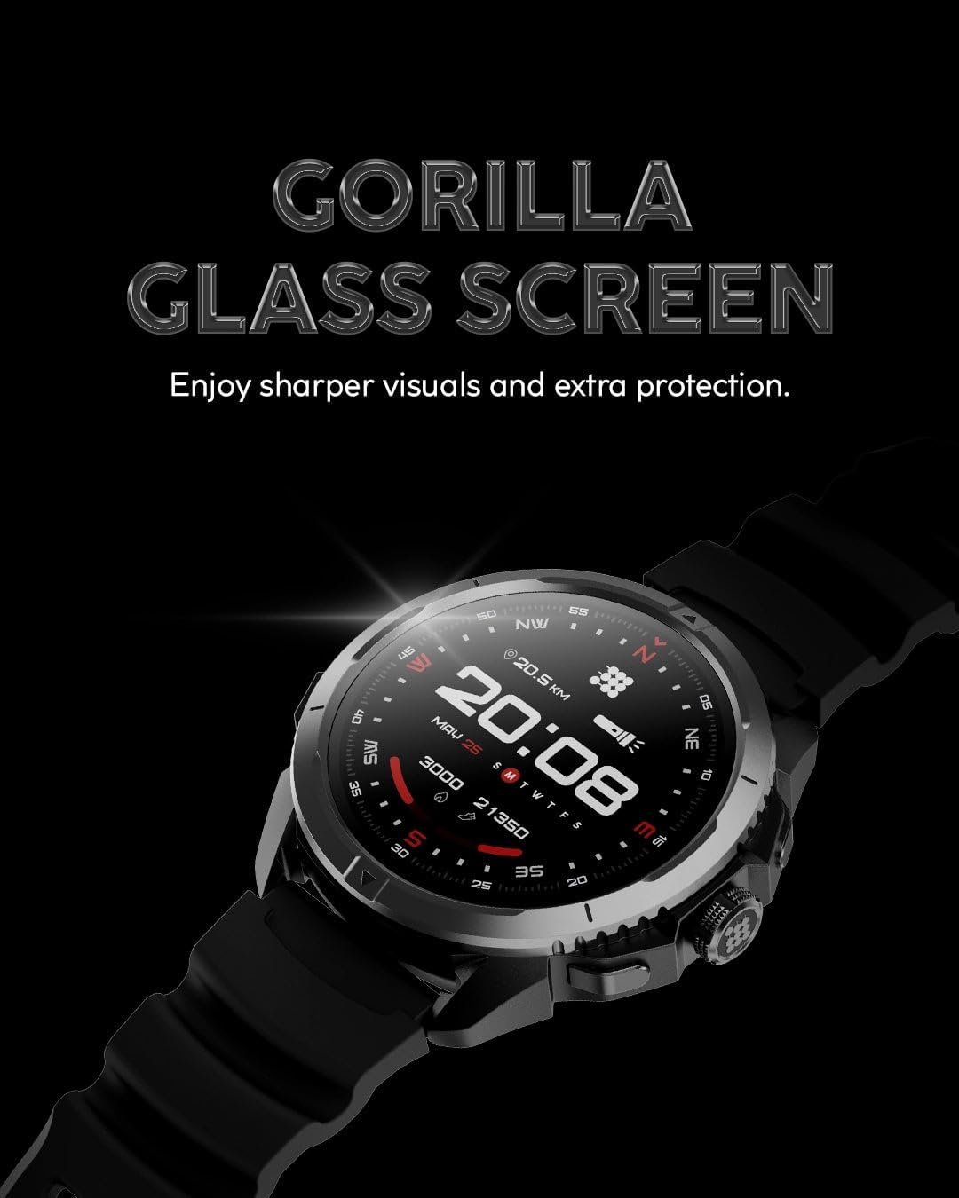 Cubitt Terra Rugged Smartwatch with Dual-Band GPS, 1.48” AMOLED Display, Offline Maps, VITA AI, AI Coach, Readiness Score, 5ATM, 14-Day Battery – Desert Sand - Image 7